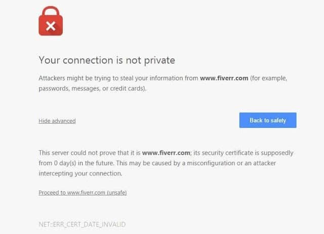 Cara Mengatasi Your Connection Is Not Private Pada Google Chrome di android