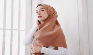 Tutorial hijab pashmina kusut simple